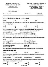 Đề kiểm tra 1 tiết giữa Chương III môn Hình học Lớp 11 - Mã đề 098 - Năm học 2018-2019 - Trường THPT Phan Bội Châu